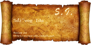 Süveg Ida névjegykártya